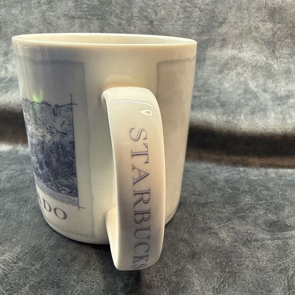 Starbucks 2007 Colorado Coffee Mug Centennial State Blue & White 18 oz - Picture 2 of 6